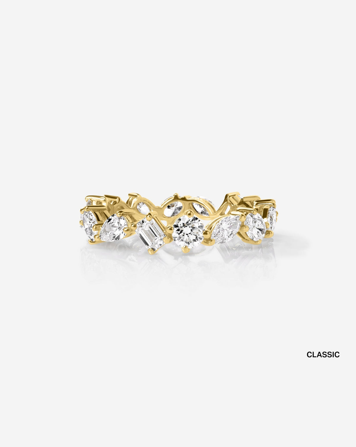 TCW Round Half Eternity Lab Grown Diamond Wedding Band