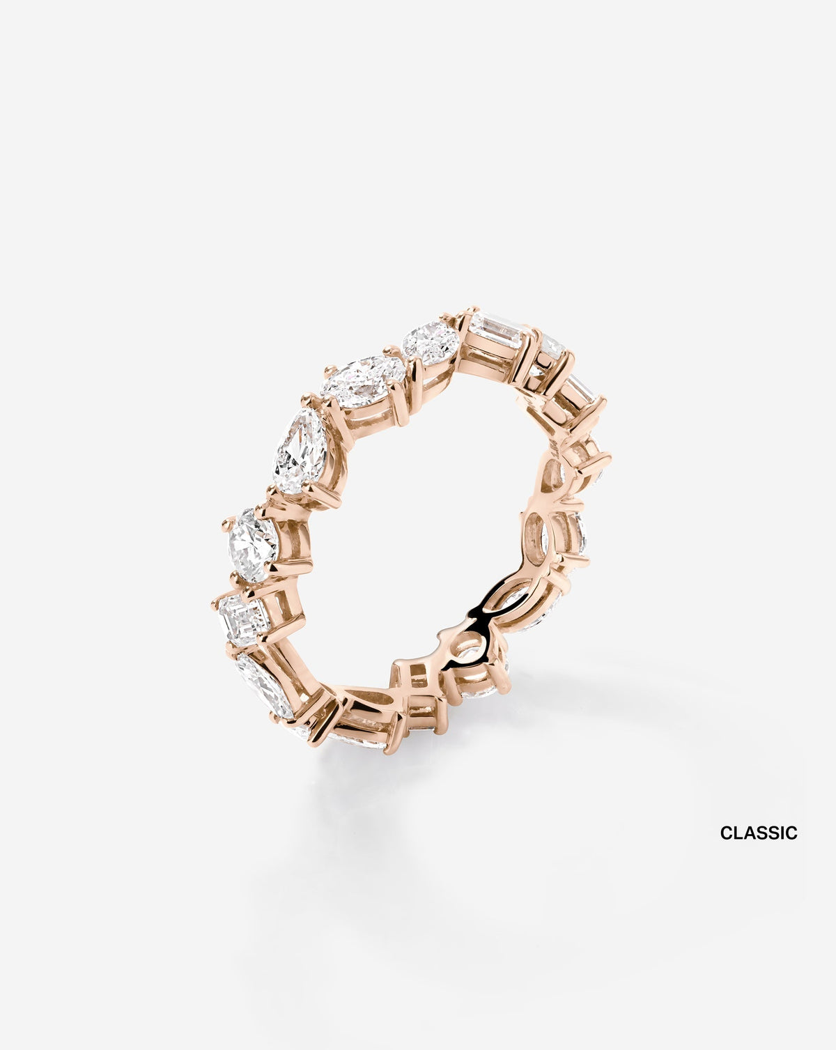 TCW Round Half Eternity Lab Grown Diamond Wedding Band