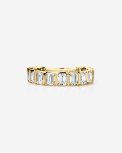 TCW Round Half Eternity Lab Grown Diamond Wedding Band