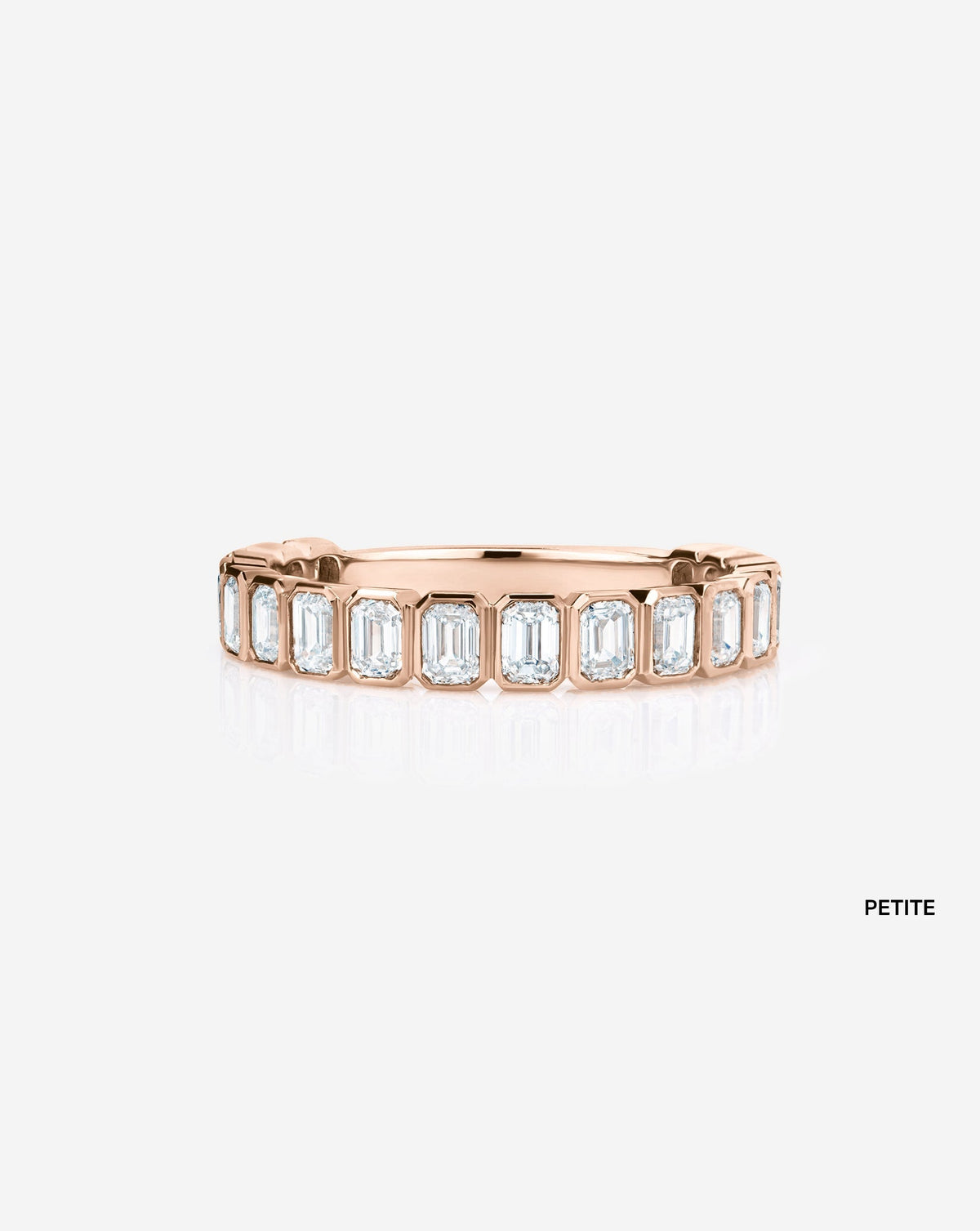 TCW Round Half Eternity Lab Grown Diamond Wedding Band