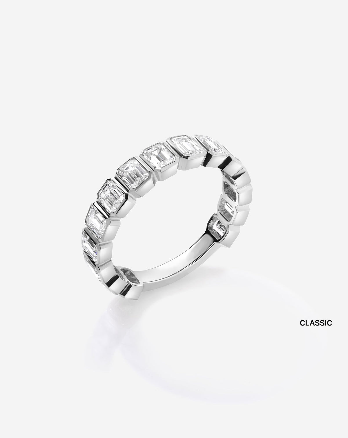 TCW Round Half Eternity Lab Grown Diamond Wedding Band