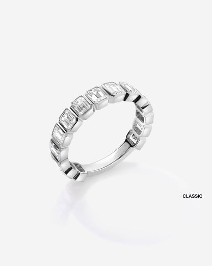 TCW Round Half Eternity Lab Grown Diamond Wedding Band