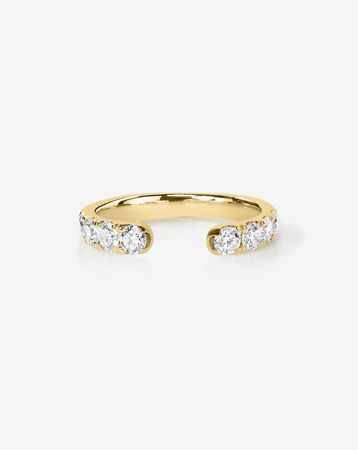 TCW Round Half Eternity Lab Grown Diamond Wedding Band