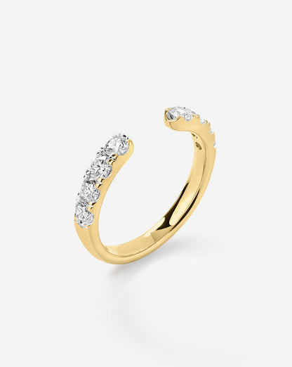 TCW Round Half Eternity Lab Grown Diamond Wedding Band