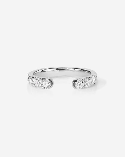 TCW Round Half Eternity Lab Grown Diamond Wedding Band