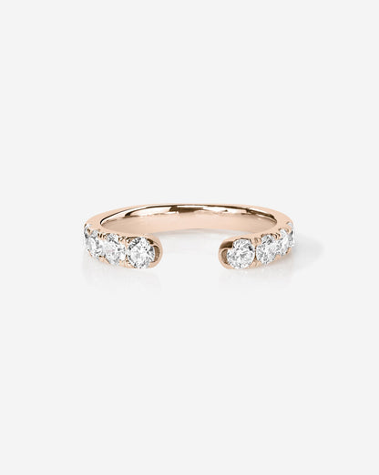TCW Round Half Eternity Lab Grown Diamond Wedding Band