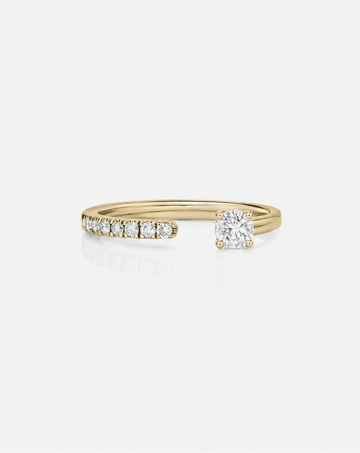TCW Round Half Eternity Lab Grown Diamond Wedding Band