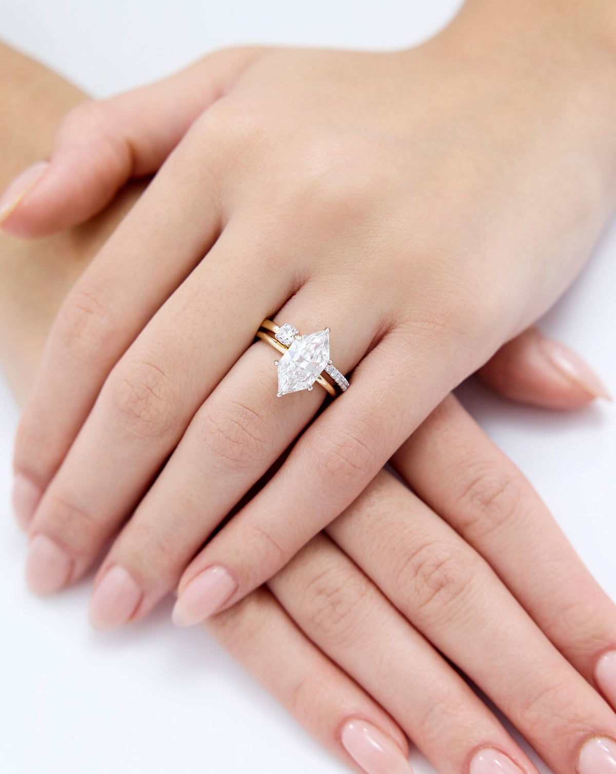TCW Round Half Eternity Lab Grown Diamond Wedding Band
