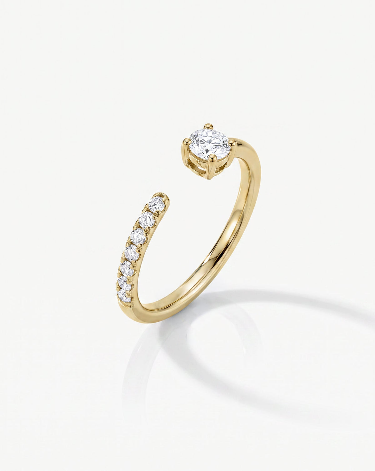 TCW Round Half Eternity Lab Grown Diamond Wedding Band