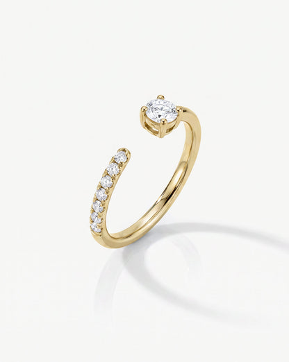 TCW Round Half Eternity Lab Grown Diamond Wedding Band