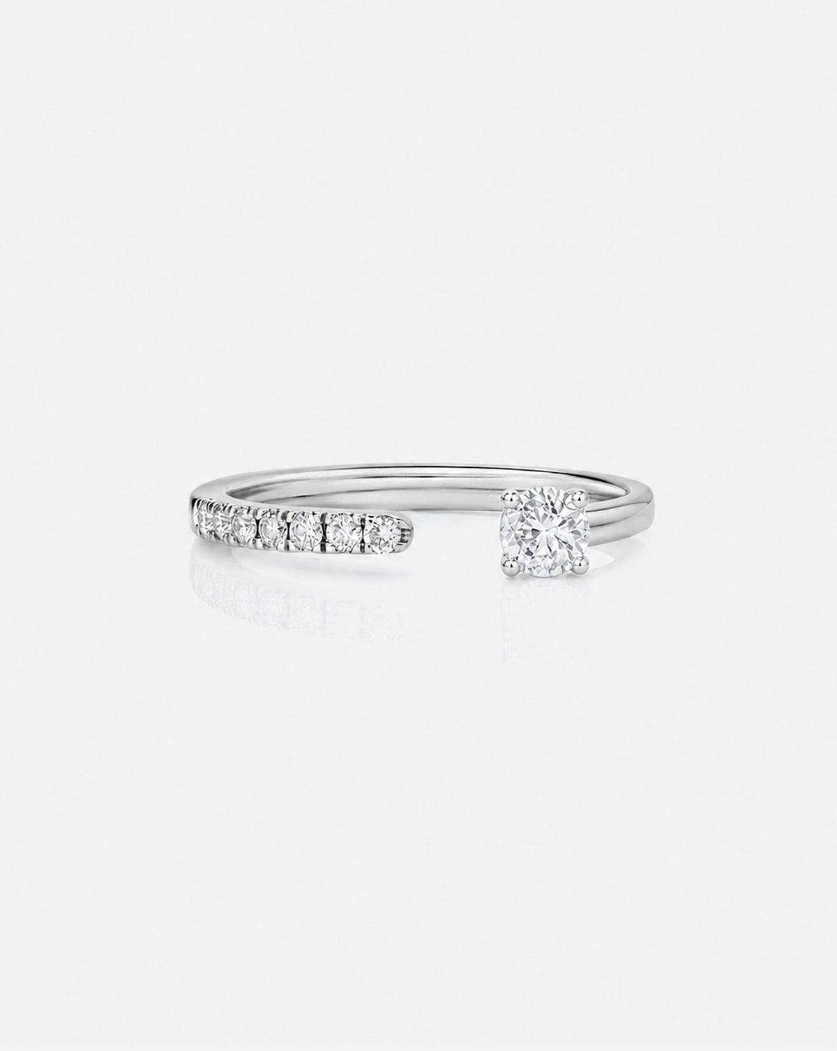TCW Round Half Eternity Lab Grown Diamond Wedding Band