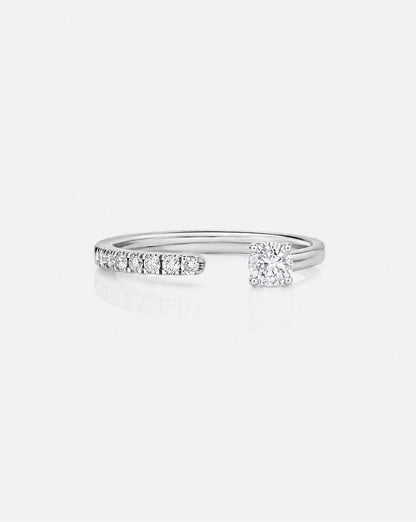 TCW Round Half Eternity Lab Grown Diamond Wedding Band
