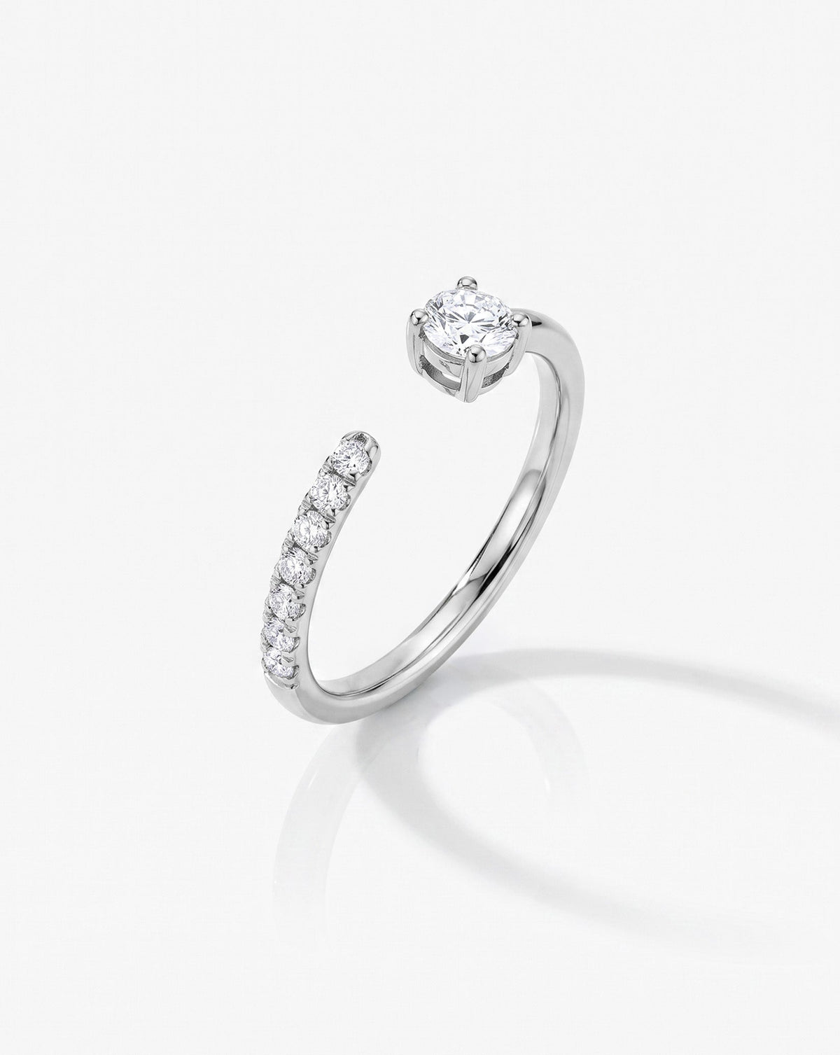 TCW Round Half Eternity Lab Grown Diamond Wedding Band