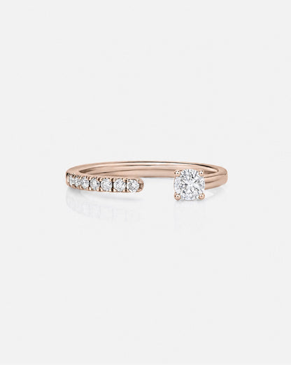 TCW Round Half Eternity Lab Grown Diamond Wedding Band
