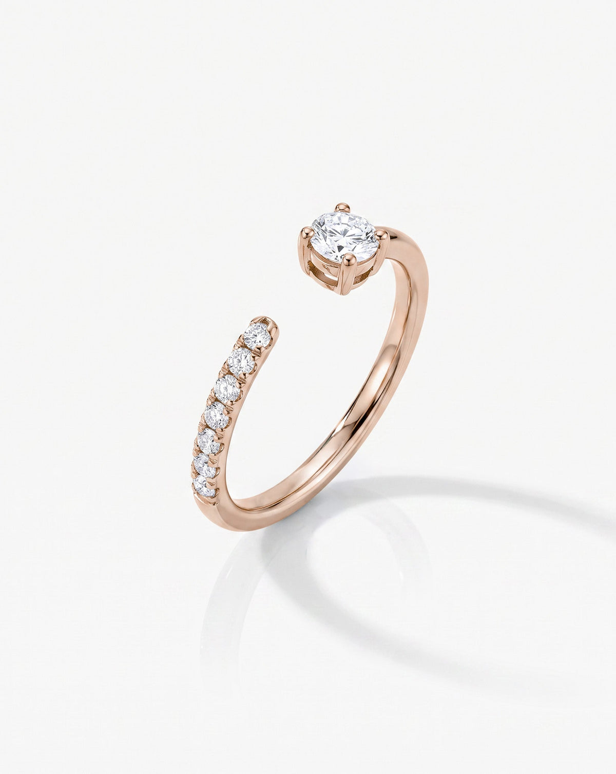TCW Round Half Eternity Lab Grown Diamond Wedding Band