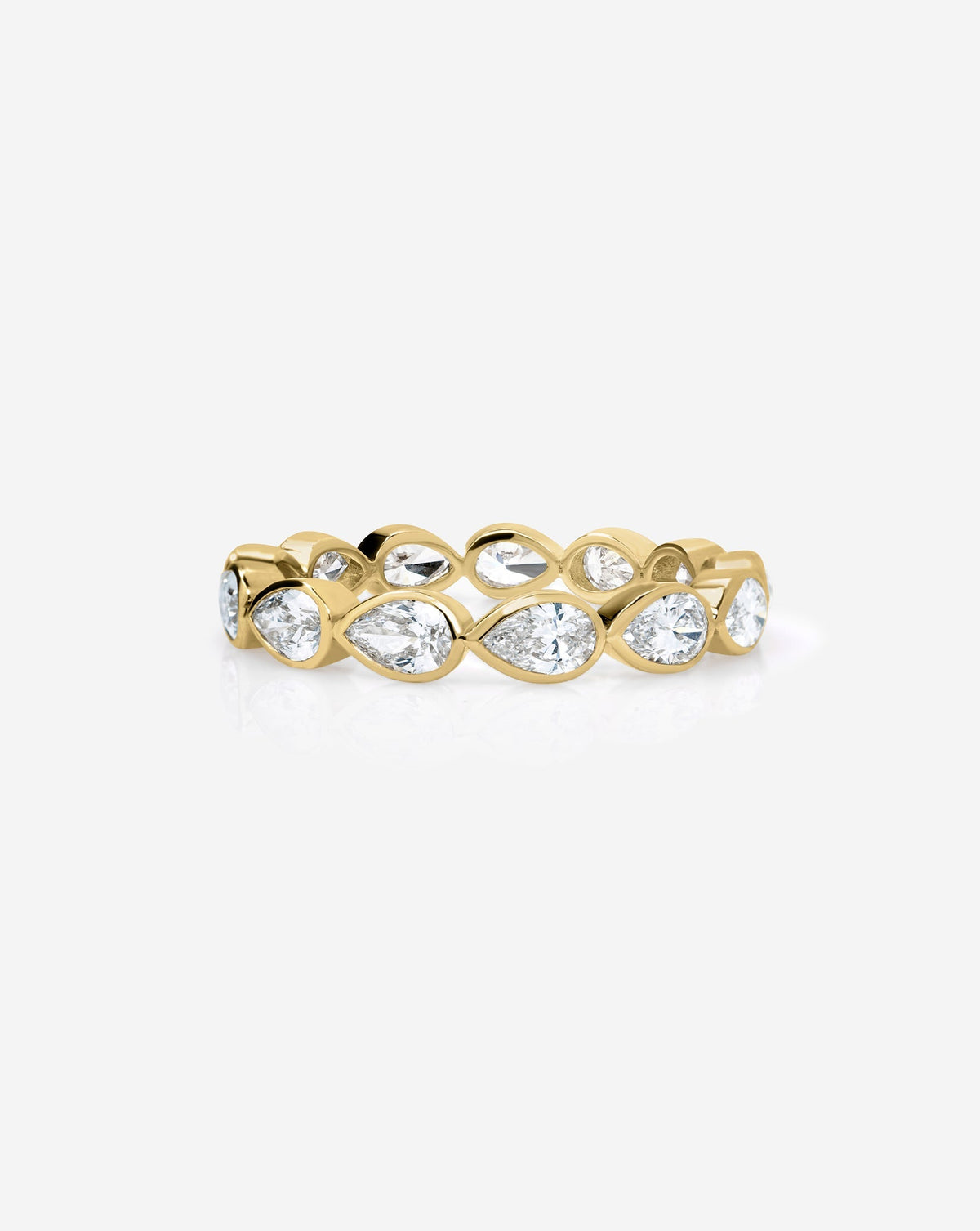TCW Round Half Eternity Lab Grown Diamond Wedding Band