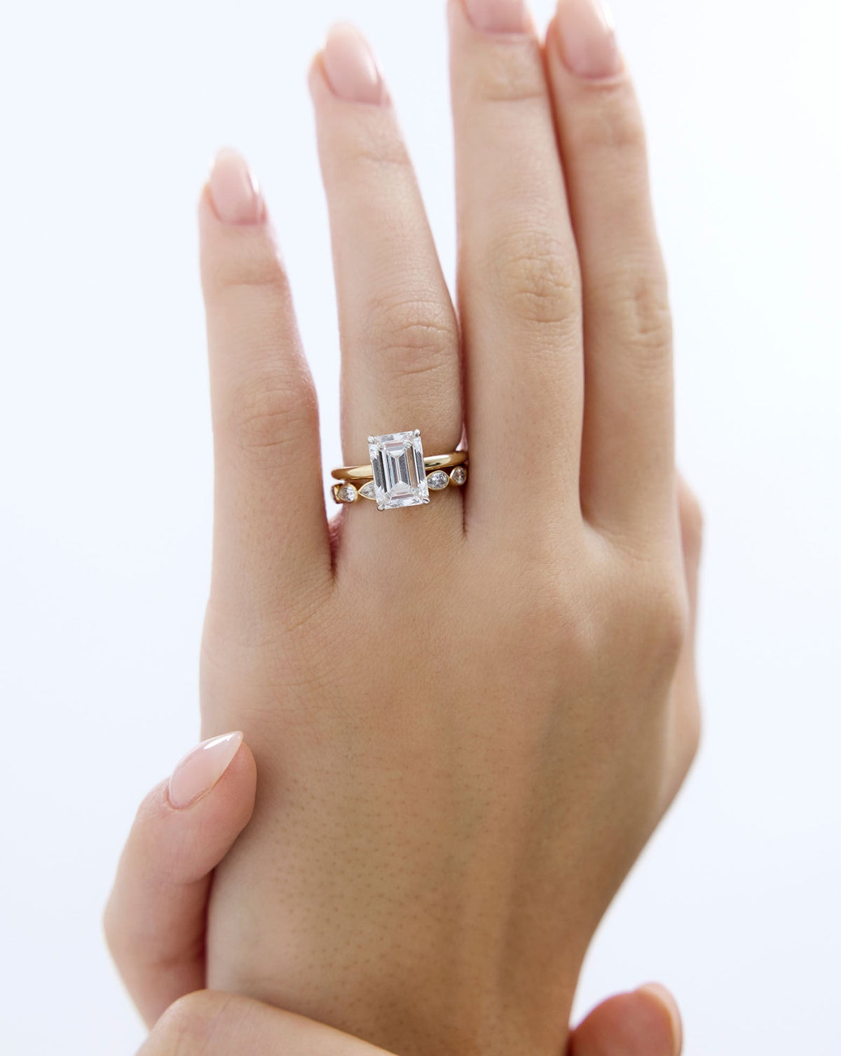 TCW Round Half Eternity Lab Grown Diamond Wedding Band