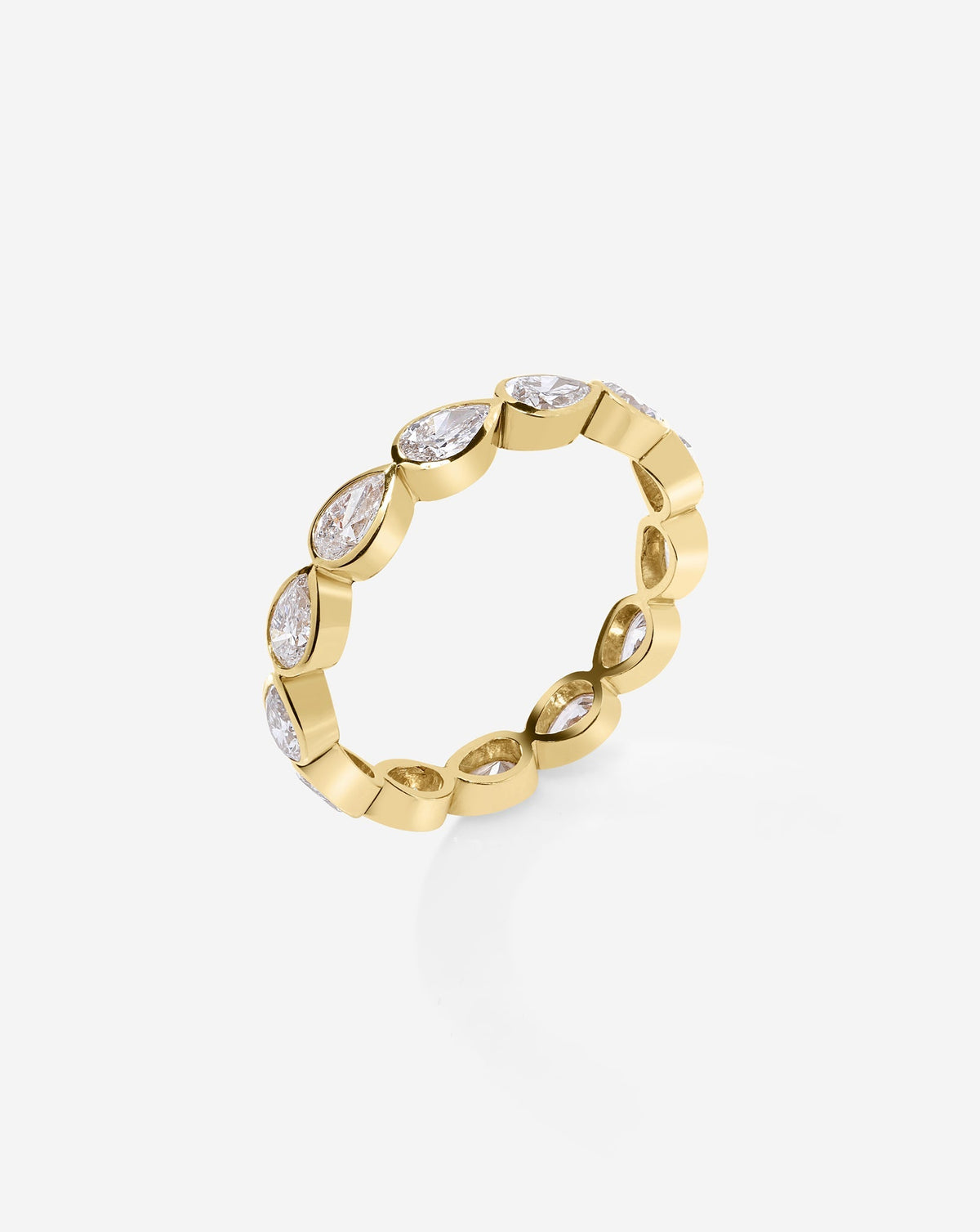 TCW Round Half Eternity Lab Grown Diamond Wedding Band