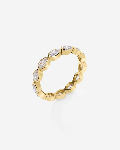 TCW Round Half Eternity Lab Grown Diamond Wedding Band