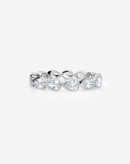 TCW Round Half Eternity Lab Grown Diamond Wedding Band