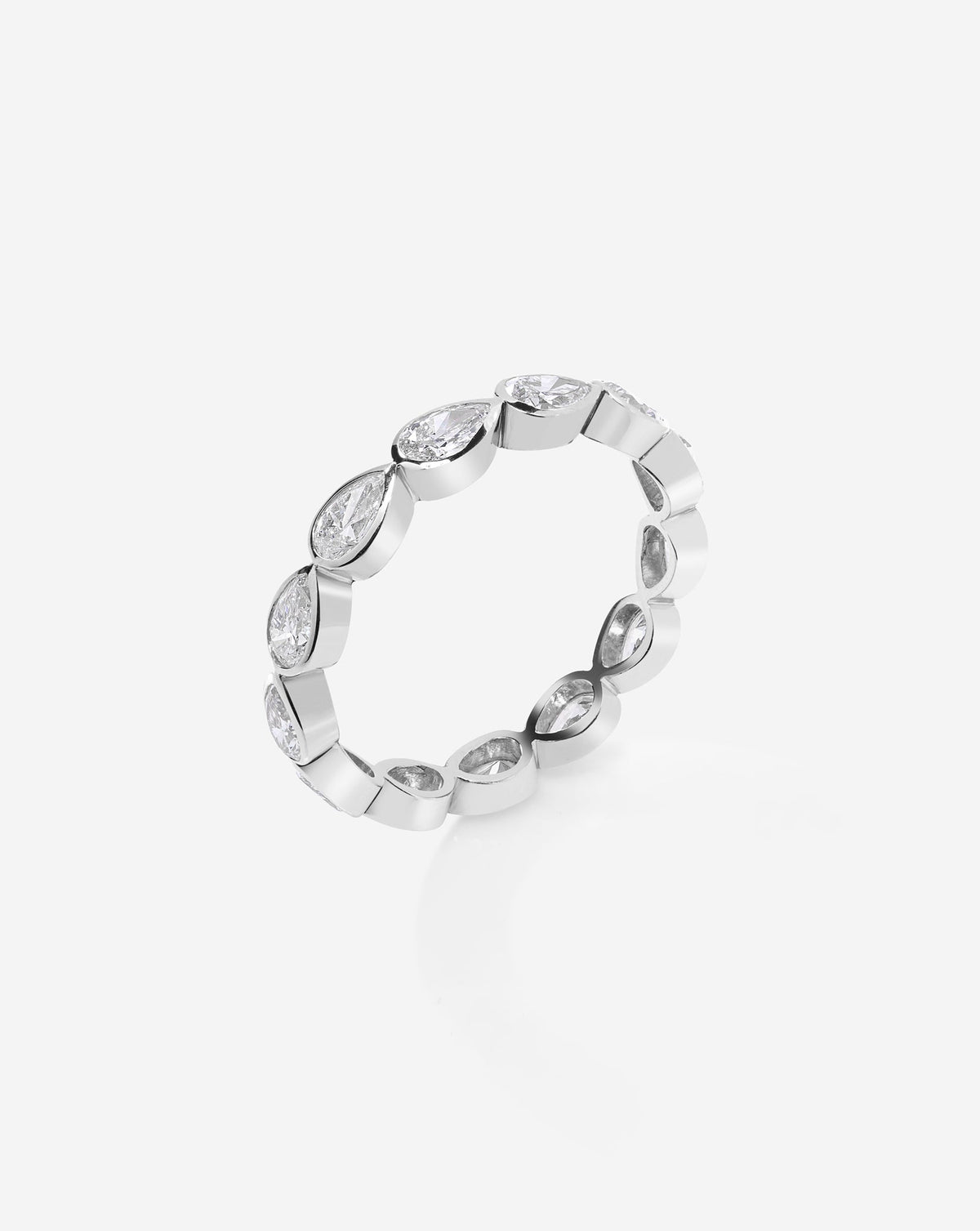 TCW Round Half Eternity Lab Grown Diamond Wedding Band