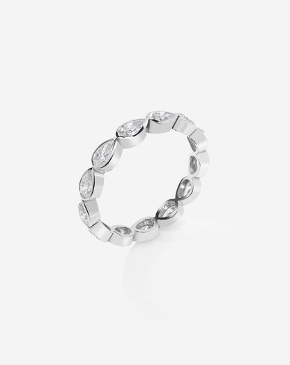 TCW Round Half Eternity Lab Grown Diamond Wedding Band