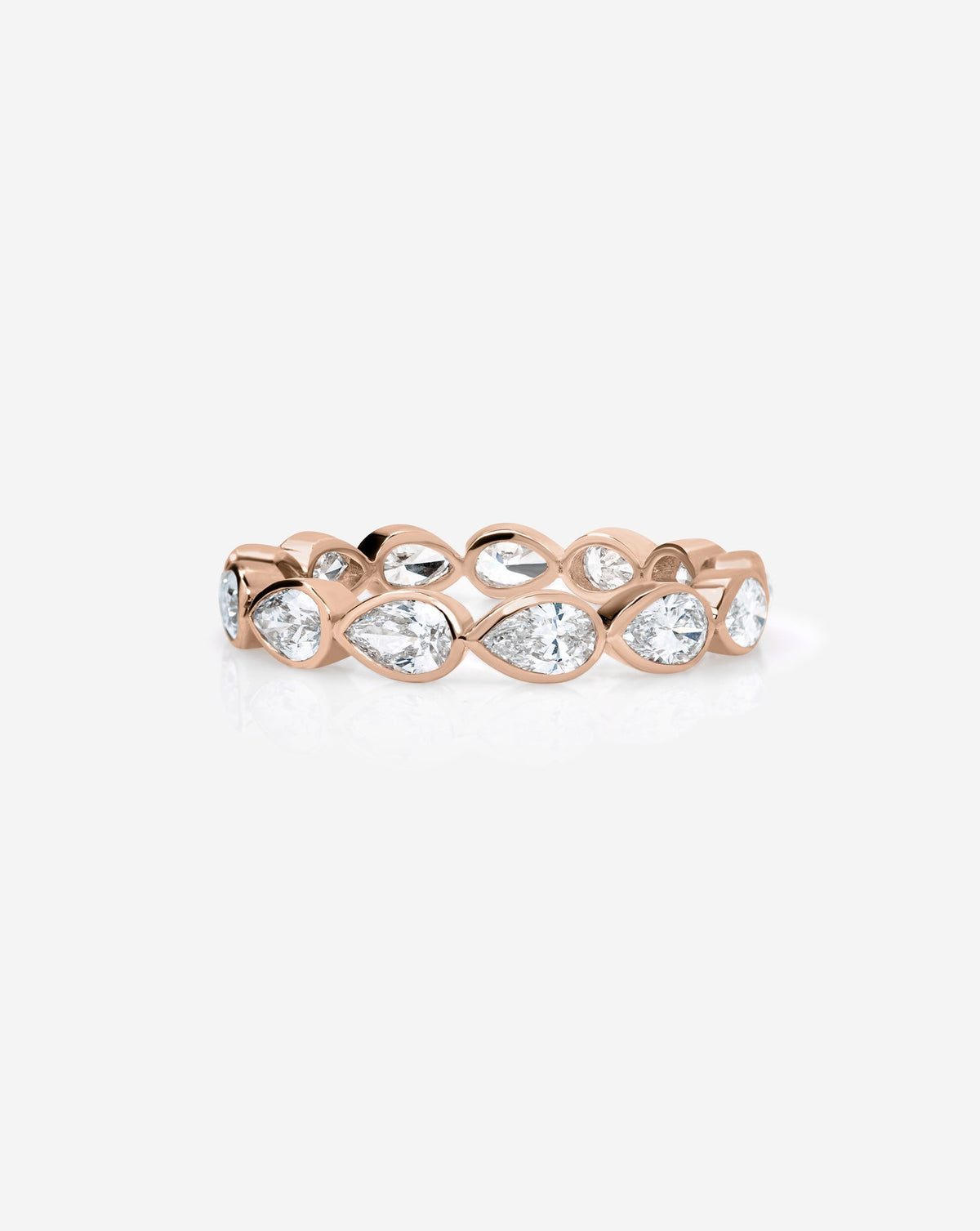 TCW Round Half Eternity Lab Grown Diamond Wedding Band
