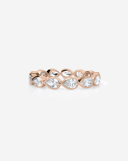 TCW Round Half Eternity Lab Grown Diamond Wedding Band