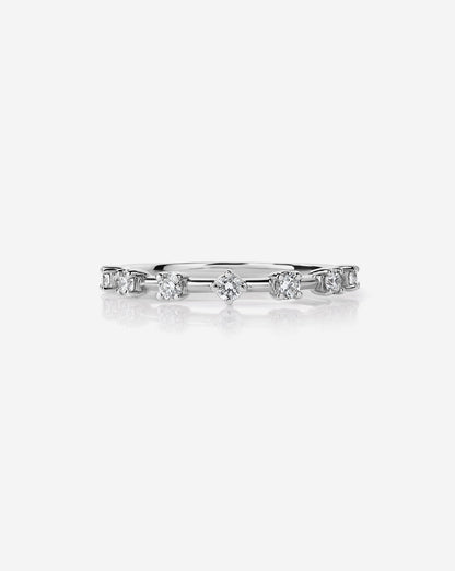 TCW Round Half Eternity Lab Grown Diamond Wedding Band