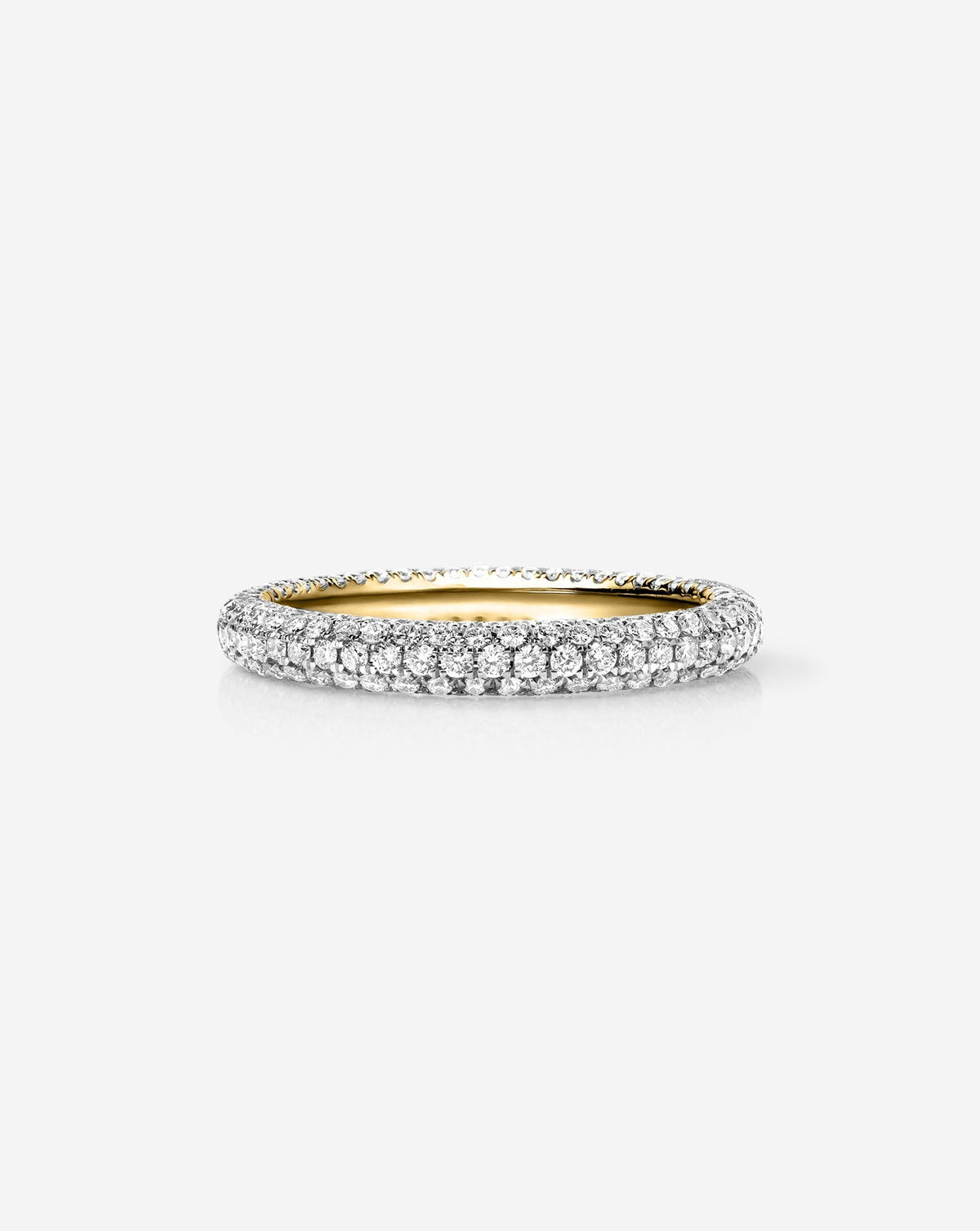 TCW Round Half Eternity Lab Grown Diamond Wedding Band
