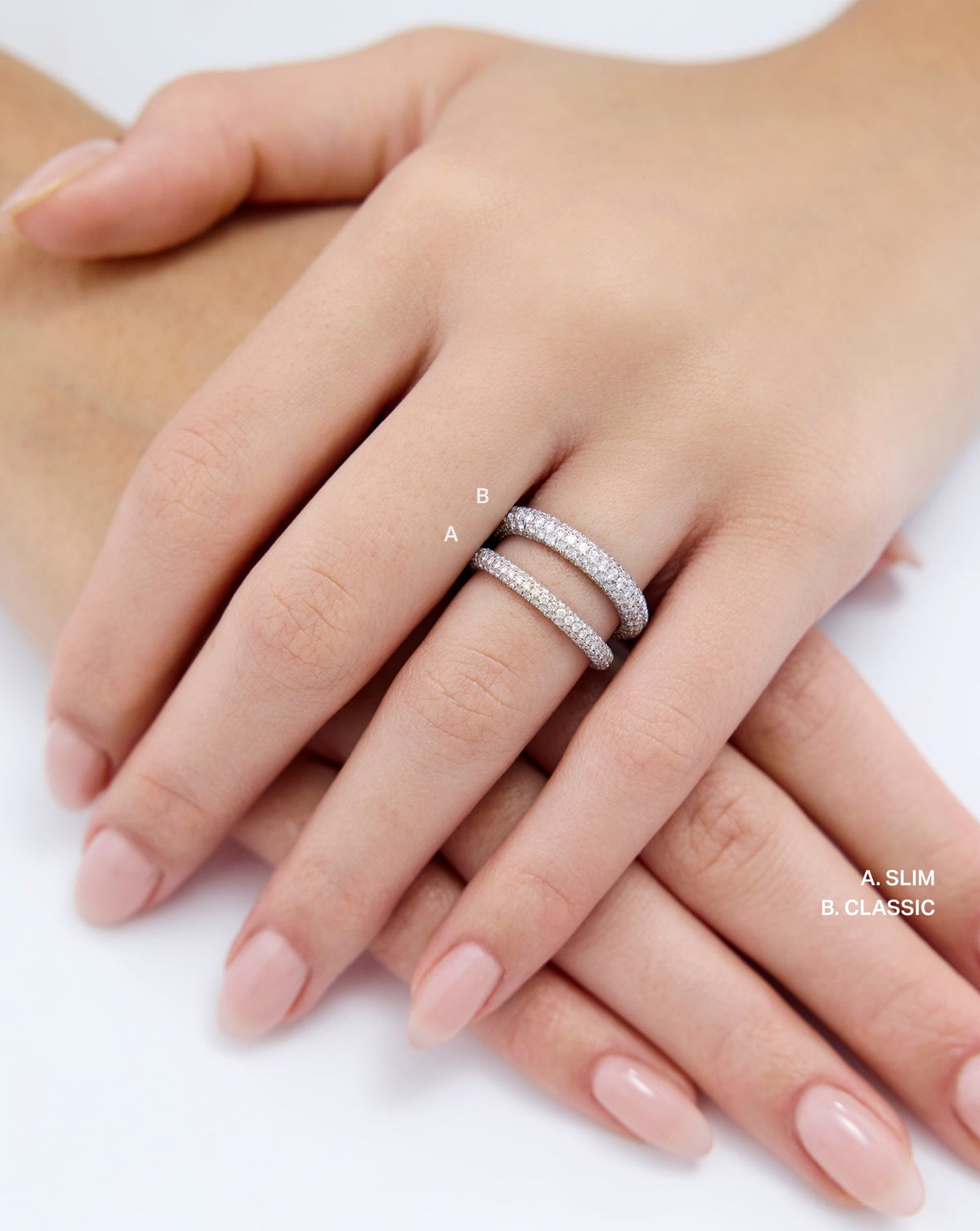 TCW Round Half Eternity Lab Grown Diamond Wedding Band