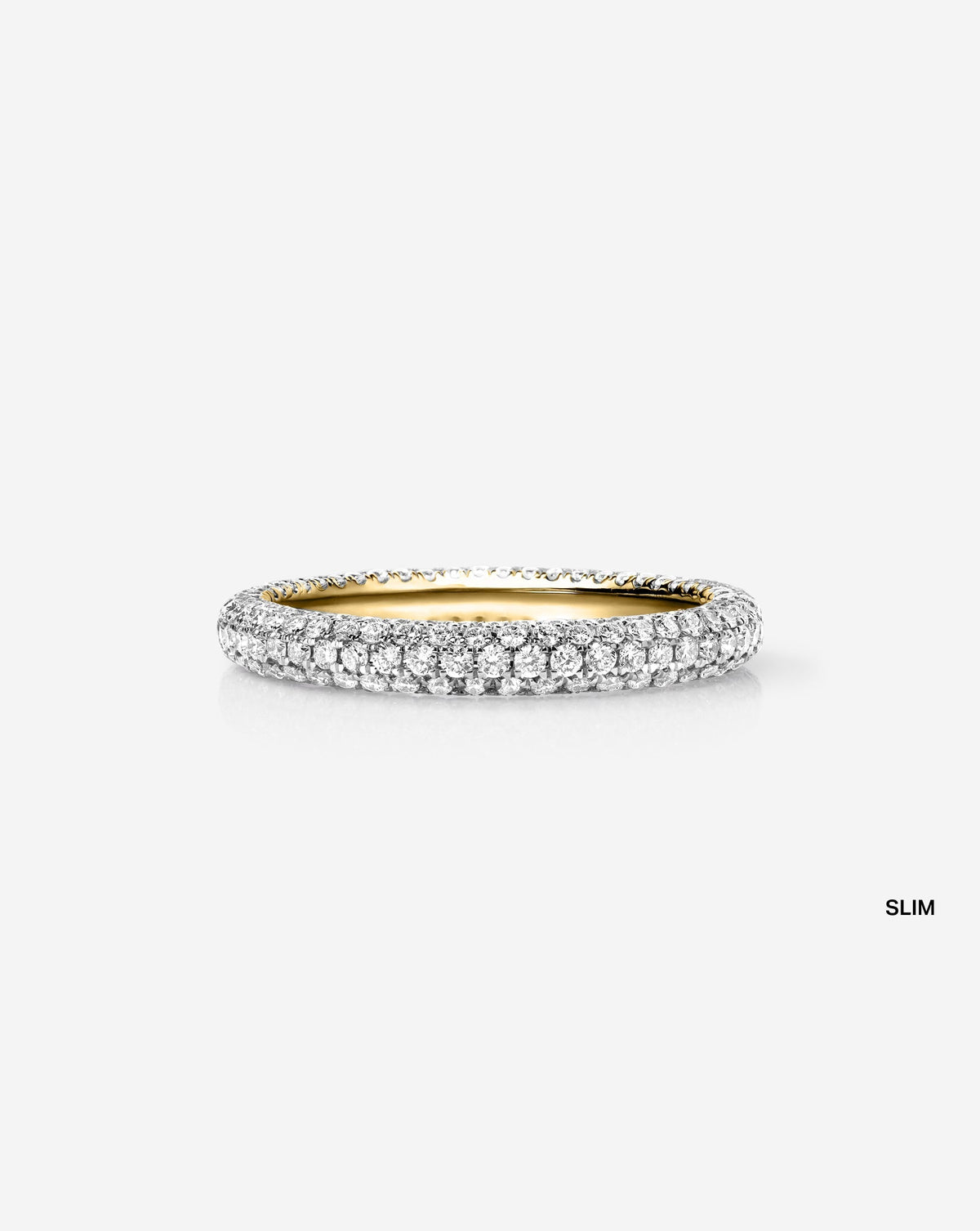 TCW Round Half Eternity Lab Grown Diamond Wedding Band