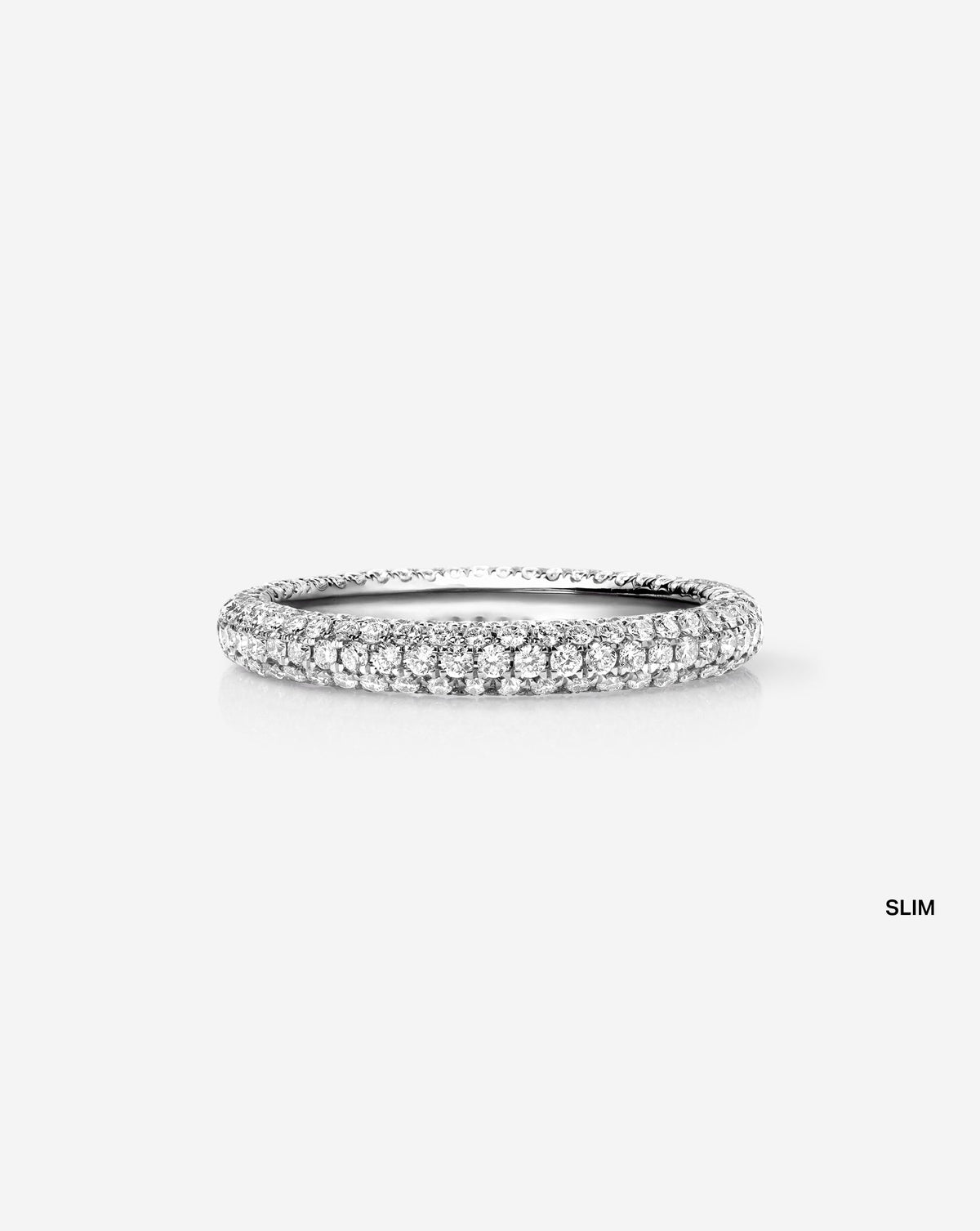 TCW Round Half Eternity Lab Grown Diamond Wedding Band
