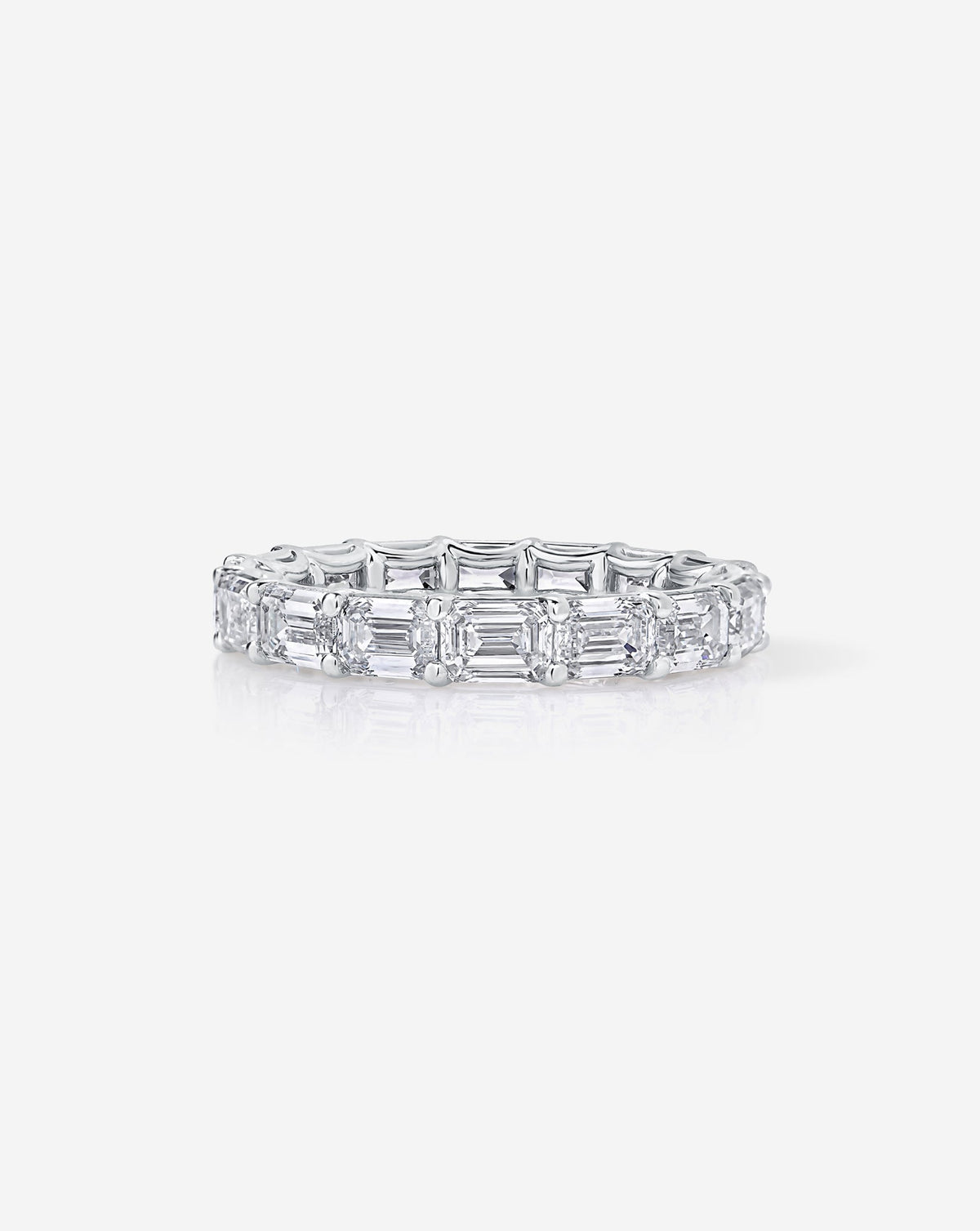 TCW Round Half Eternity Lab Grown Diamond Wedding Band