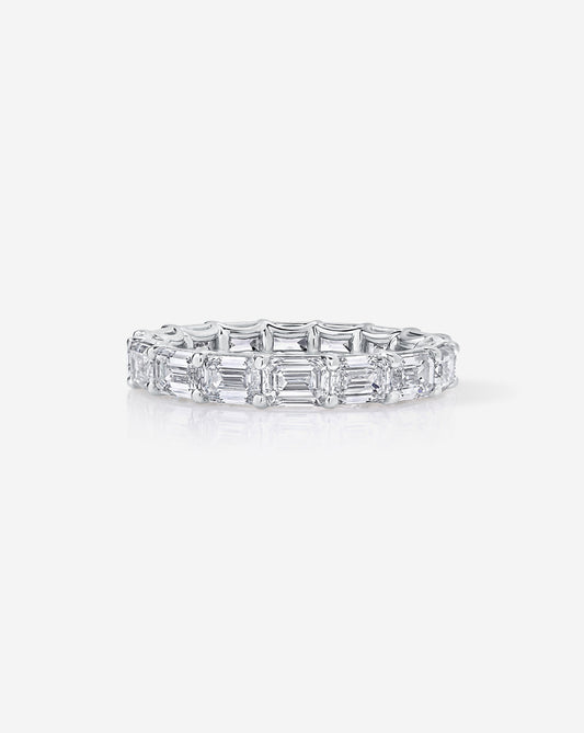 TCW Round Half Eternity Lab Grown Diamond Wedding Band
