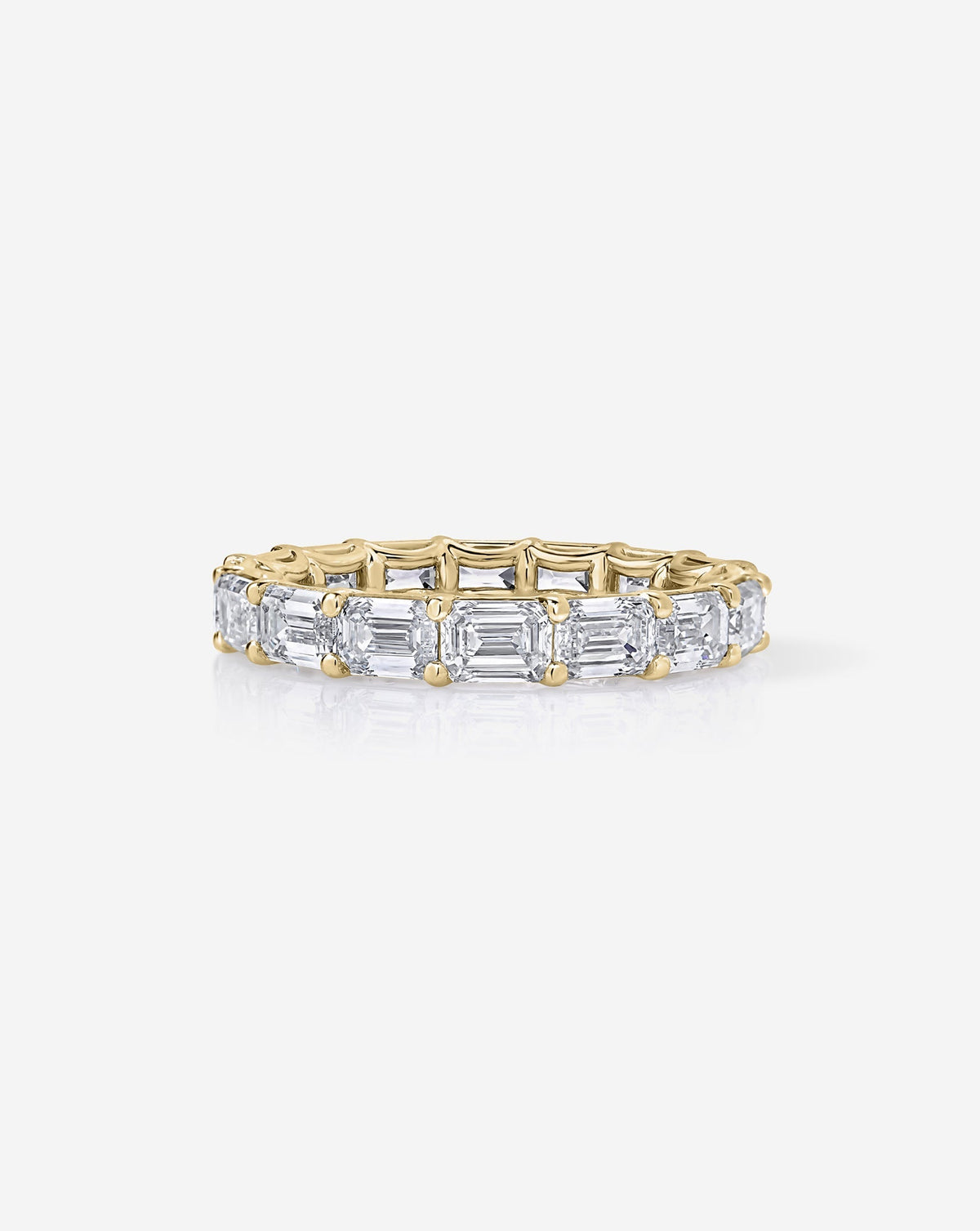 TCW Round Half Eternity Lab Grown Diamond Wedding Band