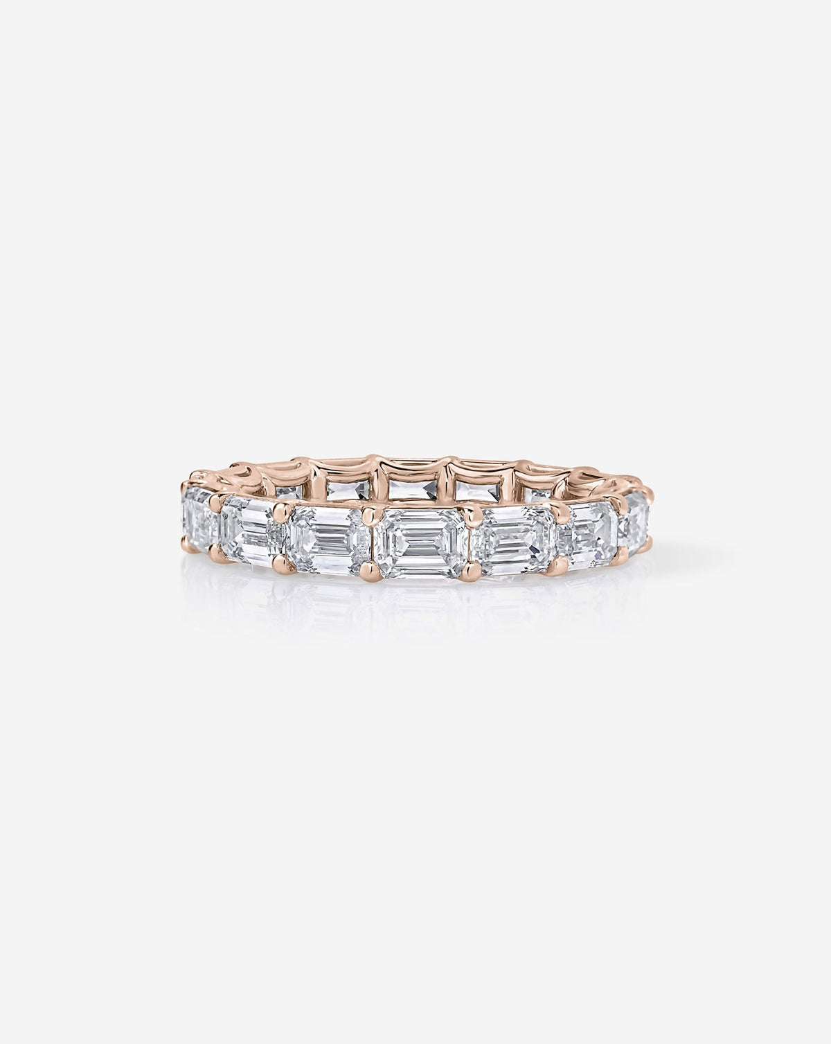 TCW Round Half Eternity Lab Grown Diamond Wedding Band