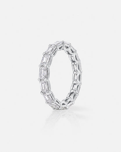 TCW Round Half Eternity Lab Grown Diamond Wedding Band