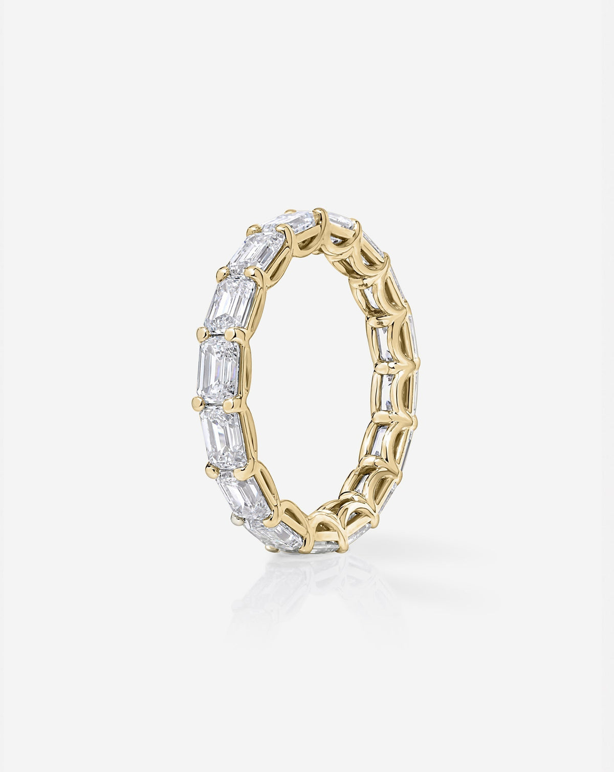 TCW Round Half Eternity Lab Grown Diamond Wedding Band
