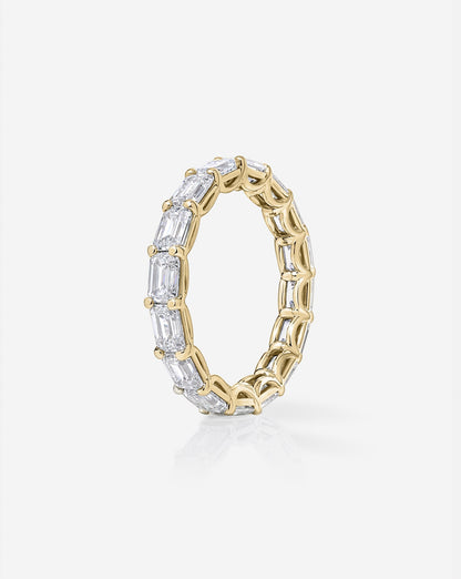 TCW Round Half Eternity Lab Grown Diamond Wedding Band
