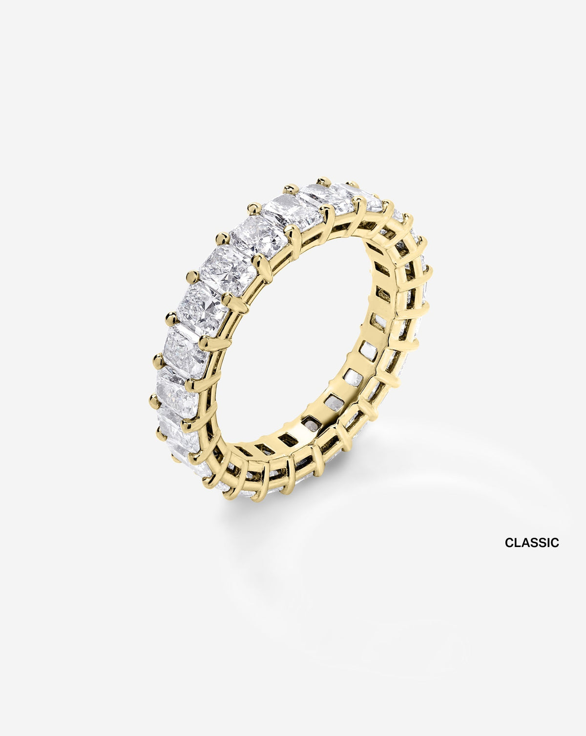 TCW Round Half Eternity Lab Grown Diamond Wedding Band