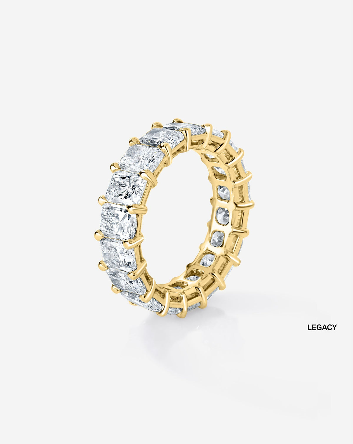 TCW Round Half Eternity Lab Grown Diamond Wedding Band