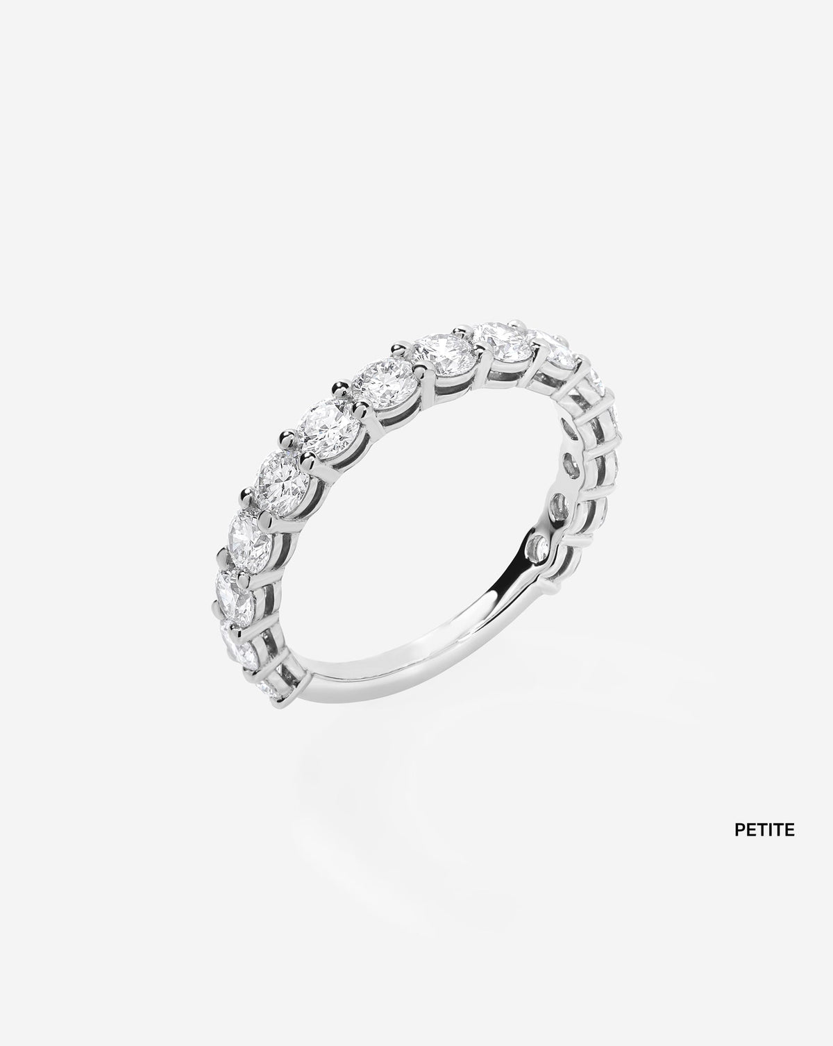 TCW Round Half Eternity Lab Grown Diamond Wedding Band