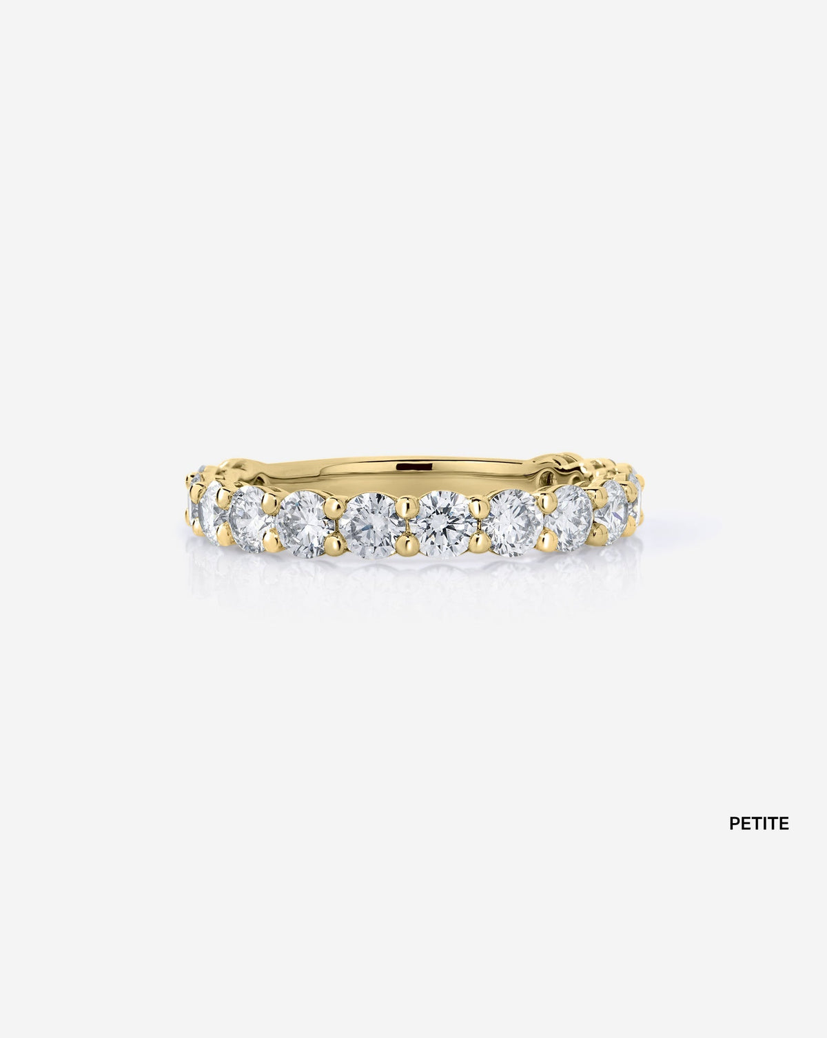 TCW Round Half Eternity Lab Grown Diamond Wedding Band