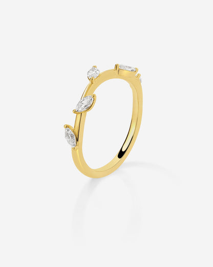 TCW Round Half Eternity Lab Grown Diamond Wedding Band