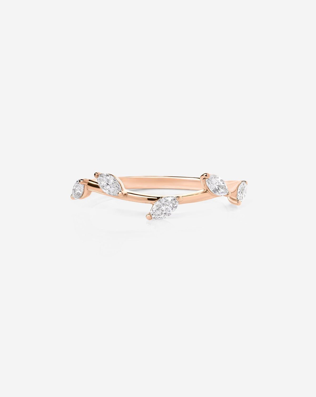 TCW Round Half Eternity Lab Grown Diamond Wedding Band