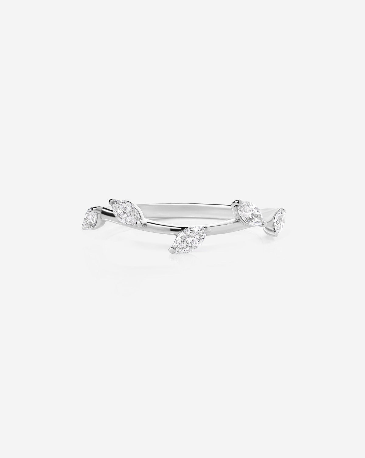 TCW Round Half Eternity Lab Grown Diamond Wedding Band