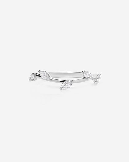 TCW Round Half Eternity Lab Grown Diamond Wedding Band