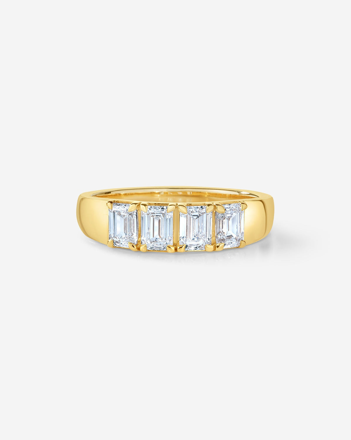 TCW Round Half Eternity Lab Grown Diamond Wedding Band