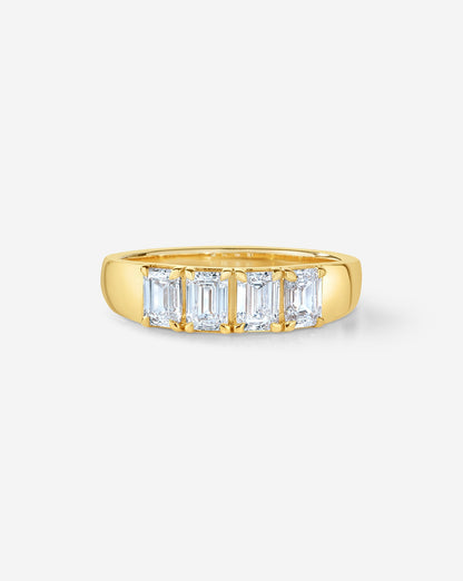 TCW Round Half Eternity Lab Grown Diamond Wedding Band